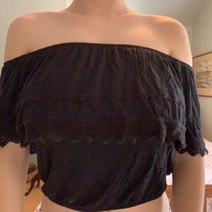 Black Off the shoulder top